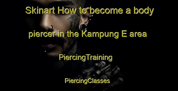 Skinart How to become a body piercer in the Kampung E area | PiercingTraining | PiercingClasses | SkinartTraining-Malaysia
