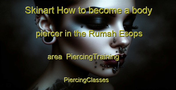 Skinart How to become a body piercer in the Rumah Esops area | PiercingTraining | PiercingClasses | SkinartTraining-Malaysia