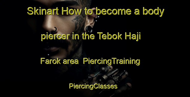 Skinart How to become a body piercer in the Tebok Haji Farok area | PiercingTraining | PiercingClasses | SkinartTraining-Malaysia