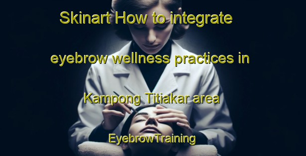 Skinart How to integrate eyebrow wellness practices in Kampong Titiakar area | EyebrowTraining | EyebrowClasses | SkinartTraining-Malaysia