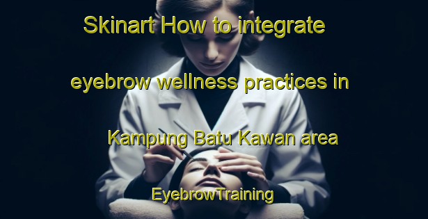 Skinart How to integrate eyebrow wellness practices in Kampung Batu Kawan area | EyebrowTraining | EyebrowClasses | SkinartTraining-Malaysia