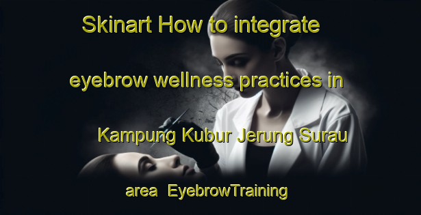 Skinart How to integrate eyebrow wellness practices in Kampung Kubur Jerung Surau area | EyebrowTraining | EyebrowClasses | SkinartTraining-Malaysia