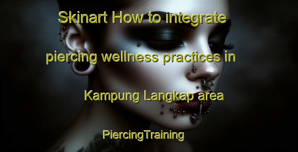 Skinart How to integrate piercing wellness practices in Kampung Langkap area | PiercingTraining | PiercingClasses | SkinartTraining-Malaysia