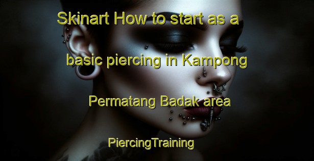 Skinart How to start as a basic piercing in Kampong Permatang Badak area | PiercingTraining | PiercingClasses | SkinartTraining-Malaysia