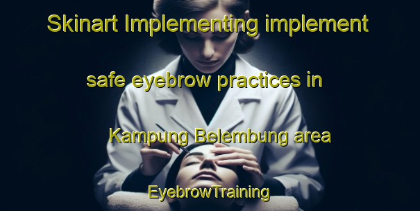 Skinart Implementing implement safe eyebrow practices in Kampung Belembung area | EyebrowTraining | EyebrowClasses | SkinartTraining-Malaysia