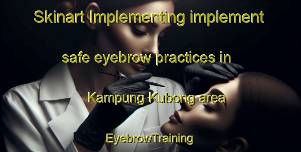 Skinart Implementing implement safe eyebrow practices in Kampung Kubong area | EyebrowTraining | EyebrowClasses | SkinartTraining-Malaysia
