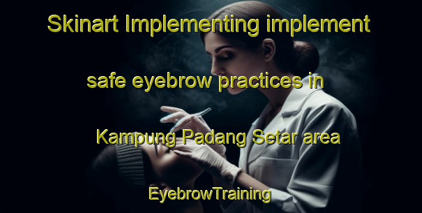 Skinart Implementing implement safe eyebrow practices in Kampung Padang Setar area | EyebrowTraining | EyebrowClasses | SkinartTraining-Malaysia