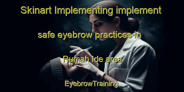 Skinart Implementing implement safe eyebrow practices in Rumah Ide area | EyebrowTraining | EyebrowClasses | SkinartTraining-Malaysia