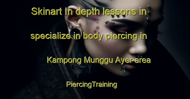 Skinart In-depth lessons in specialize in body piercing in Kampong Munggu Ayer area | PiercingTraining | PiercingClasses | SkinartTraining-Malaysia