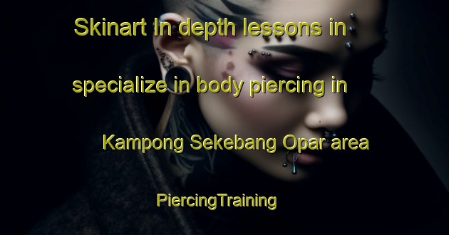 Skinart In-depth lessons in specialize in body piercing in Kampong Sekebang Opar area | PiercingTraining | PiercingClasses | SkinartTraining-Malaysia