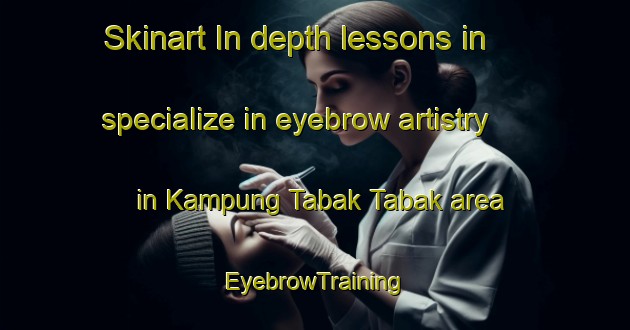 Skinart In-depth lessons in specialize in eyebrow artistry in Kampung Tabak Tabak area | EyebrowTraining | EyebrowClasses | SkinartTraining-Malaysia