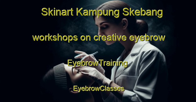 Skinart Kampung Skebang workshops on creative eyebrow | EyebrowTraining | EyebrowClasses | SkinartTraining-Malaysia