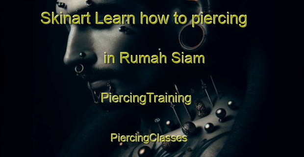 Skinart Learn how to piercing in Rumah Siam | PiercingTraining | PiercingClasses | SkinartTraining-Malaysia