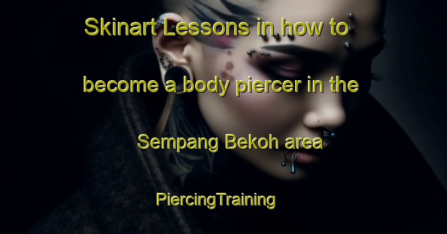 Skinart Lessons in how to become a body piercer in the Sempang Bekoh area | PiercingTraining | PiercingClasses | SkinartTraining-Malaysia