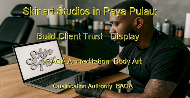 Skinart Studios in Paya Pulau: Build Client Trust - Display BAQA Accreditation | Body Art Qualification Authority | BAQA-Malaysia