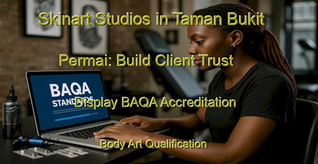 Skinart Studios in Taman Bukit Permai: Build Client Trust - Display BAQA Accreditation | Body Art Qualification Authority | BAQA-Malaysia